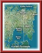 Location map of Kurnell Peninsula